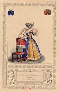 La Duchesse de Montpensier représentée par Mme. la Comtesse de Pastoret - (Ball of Mary Stuart, 1829)