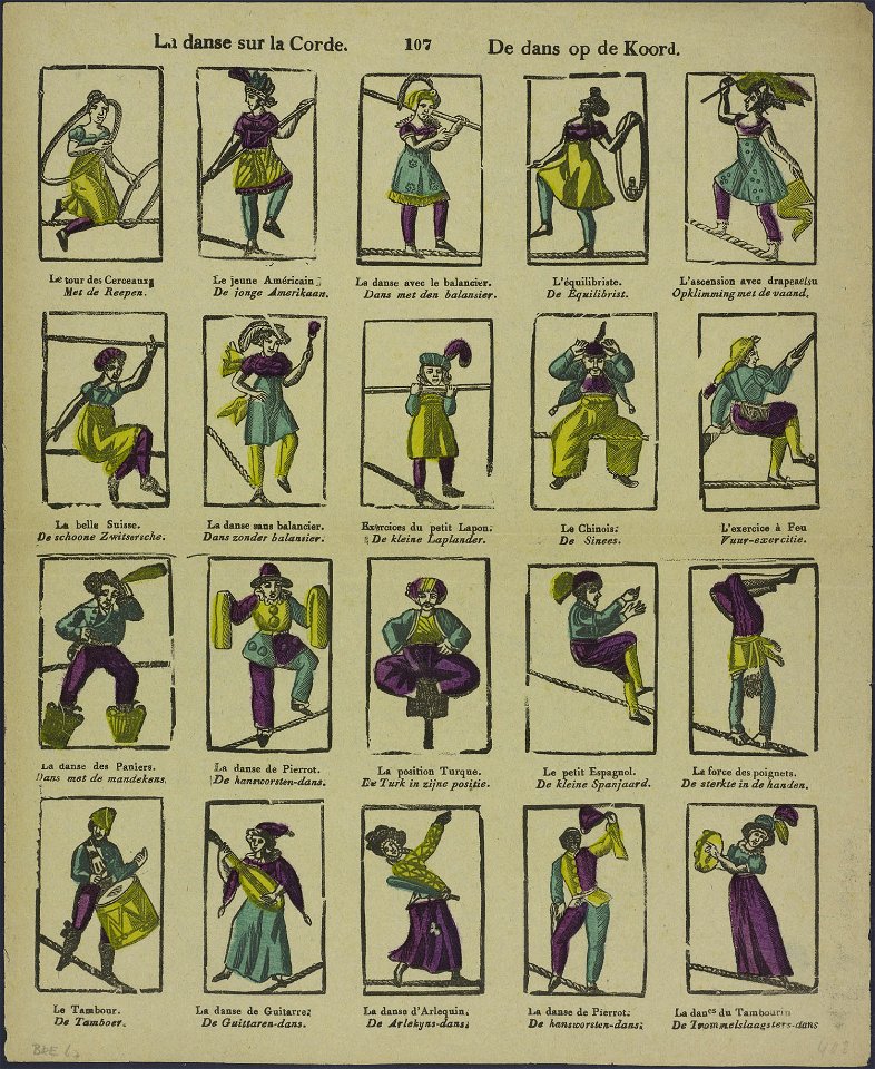 La danse sur la corde-Catchpenny print-Borms 0226