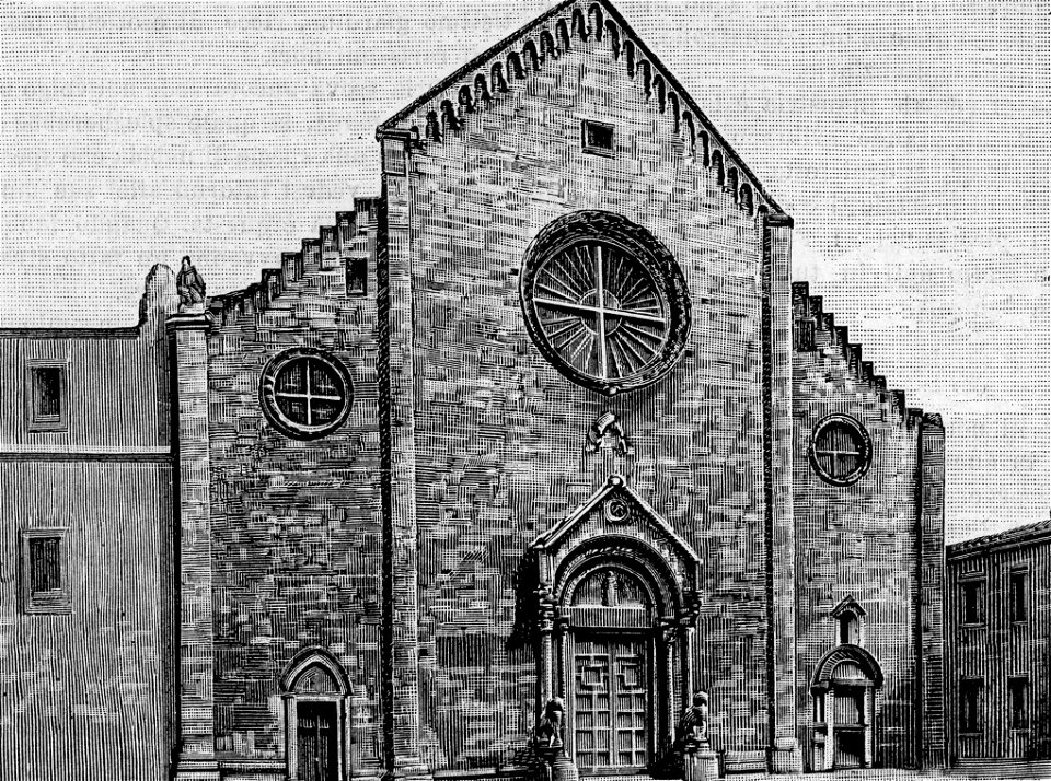 La cattedrale di Conversano (xilografia)