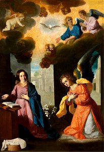 La Anunciación, por Francisco de Zurbarán