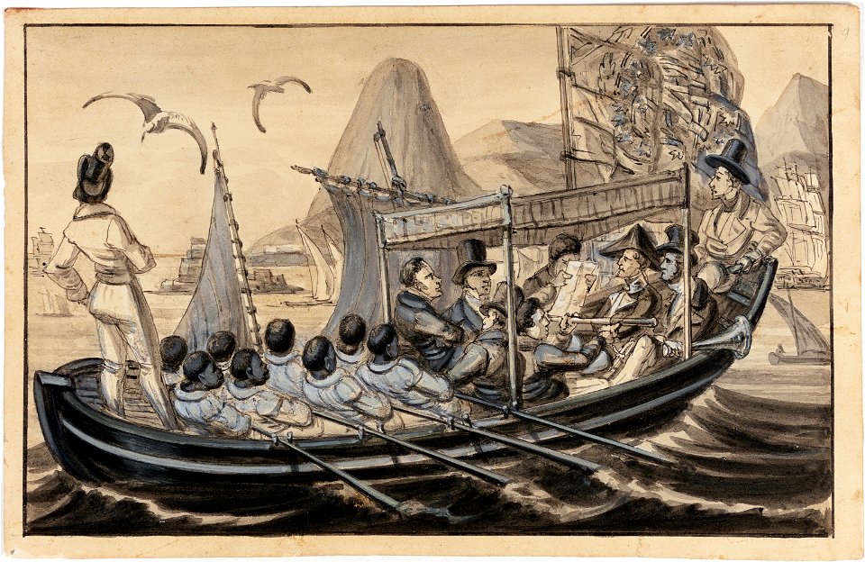 La barque de Guarda Mor (Capitaine du Port) de Rio Janeiro, da Coleção Brasiliana Iconográfica