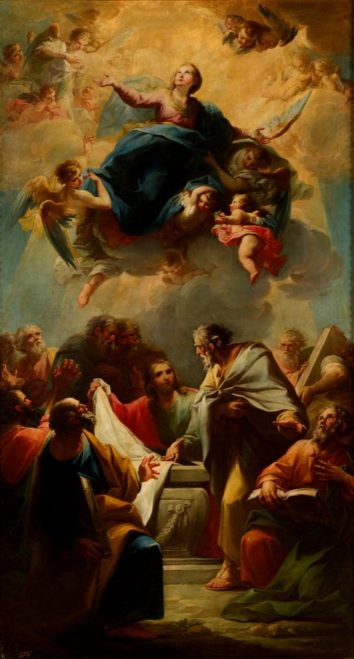 La Asunción de la Virgen, de Mariano Salvador Maella (Museo del Prado)