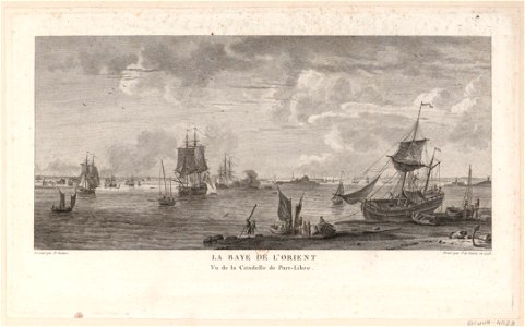 La Baye de L'Orient Vu de la Citadelle de Port-Libre btv1b531856090