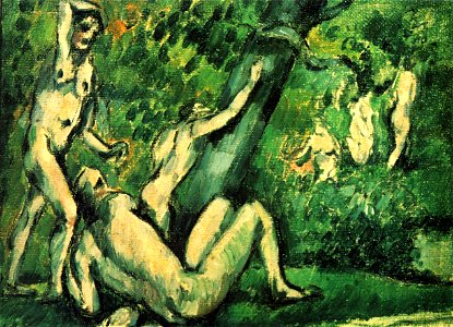 La Baignade, par Paul Cézanne, Yorck