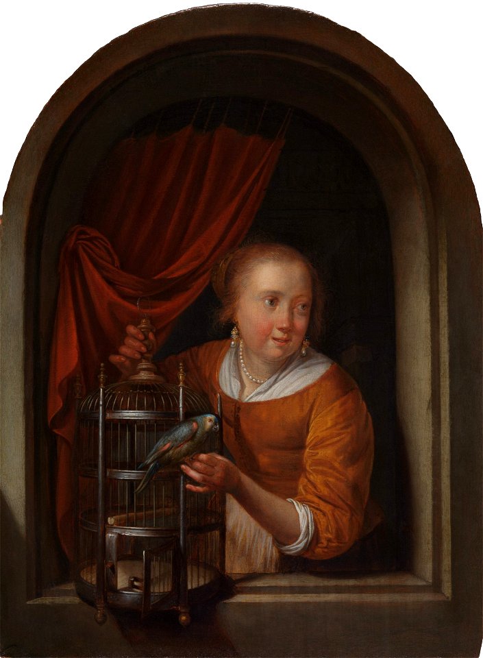 La Cage ouverte - Gerard Dou