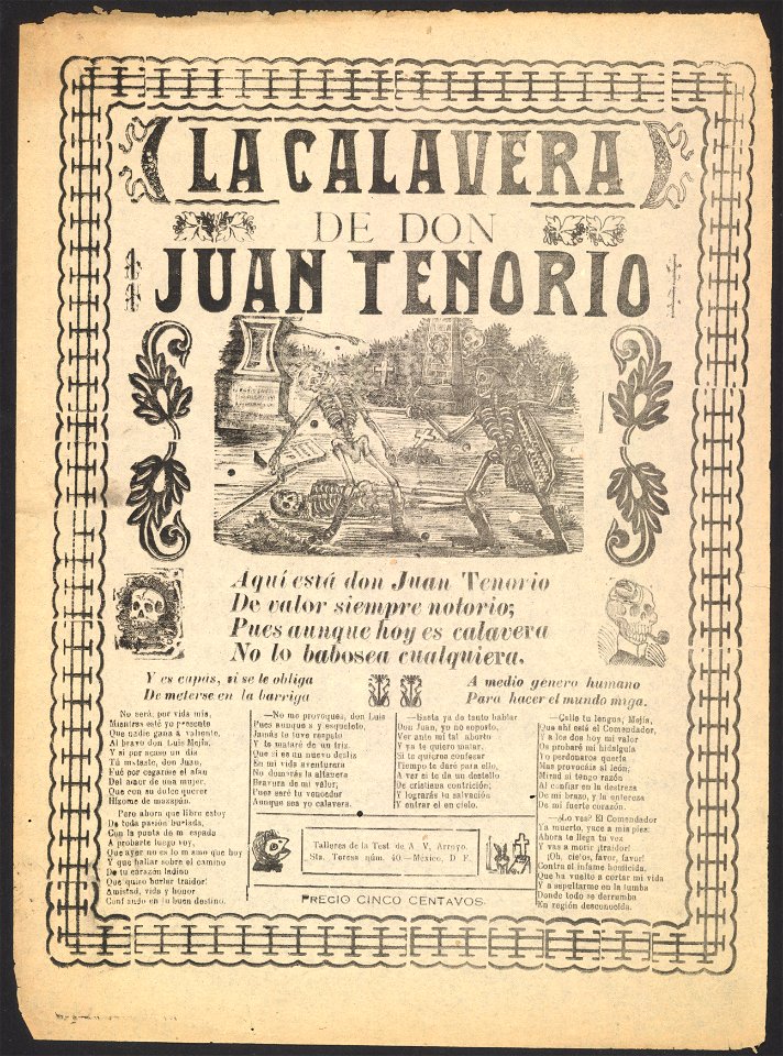 La calavera de Don Juan Tenorio LCCN99615907