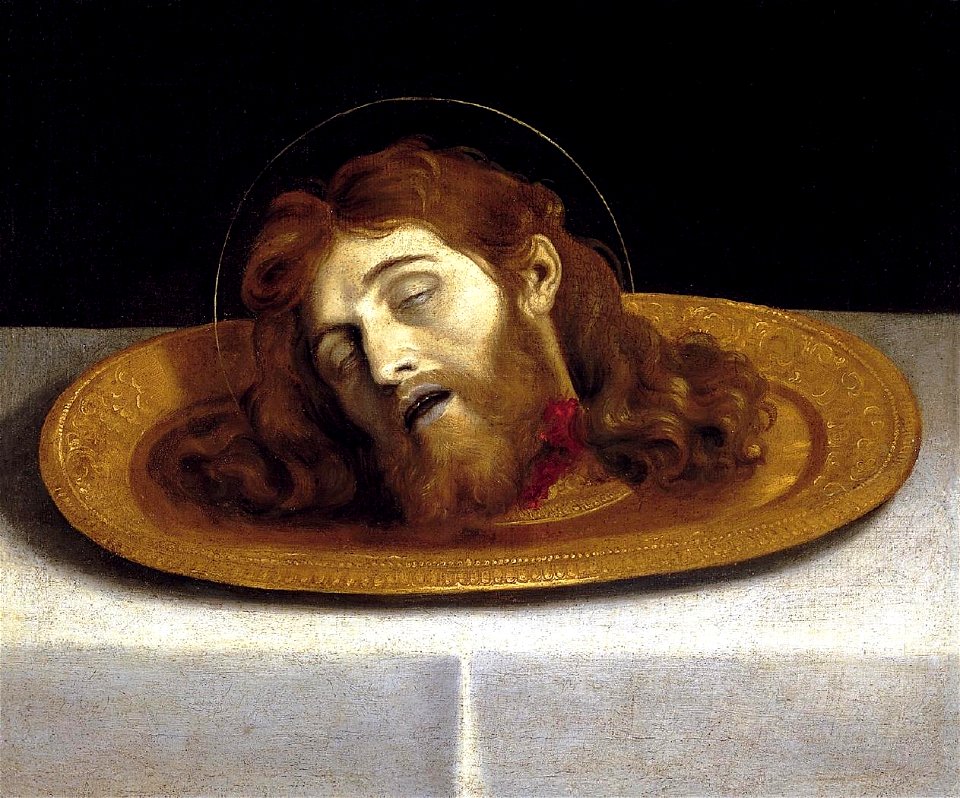 La cabeza del Bautista (Domenichino)