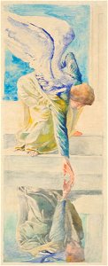 The Pool At Bethesda - The Angel Troubling The Water (John La Farge)