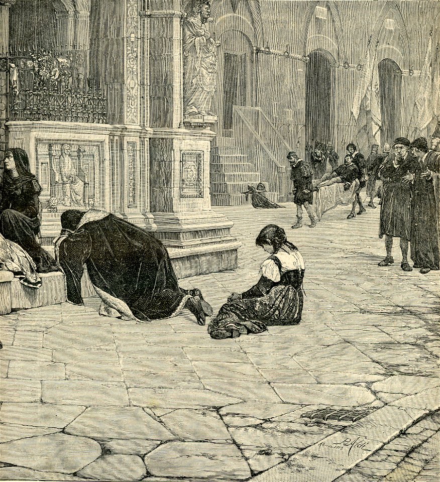 La caduta della libertà Senese, quadro di Pietro Aldi b