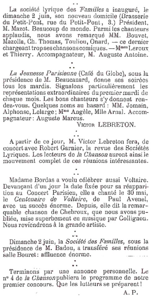 La Chanson - juillet 1878 - 2
