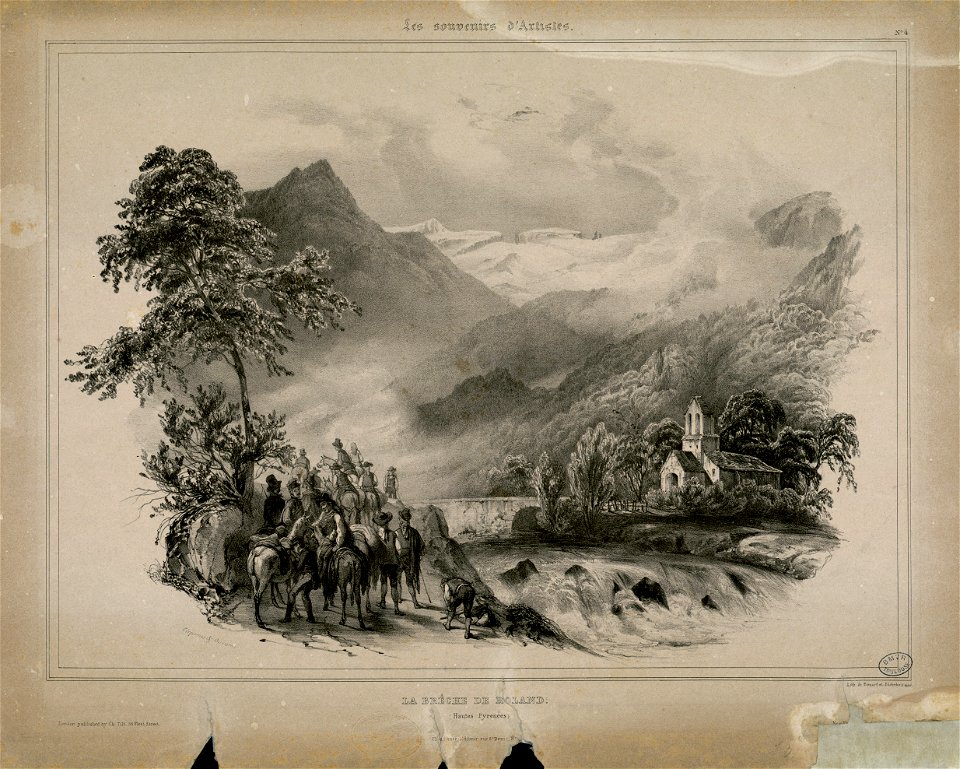 La Brêhe de Roland (Hautes Pyrénées) (Les souvenirs d'artistes) - Fonds Ancely - B315556101 A GAVARNI 1 011