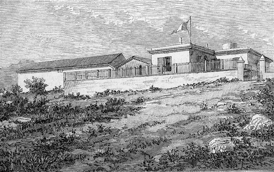 La casa di Garibaldi a Caprera (xilografia)