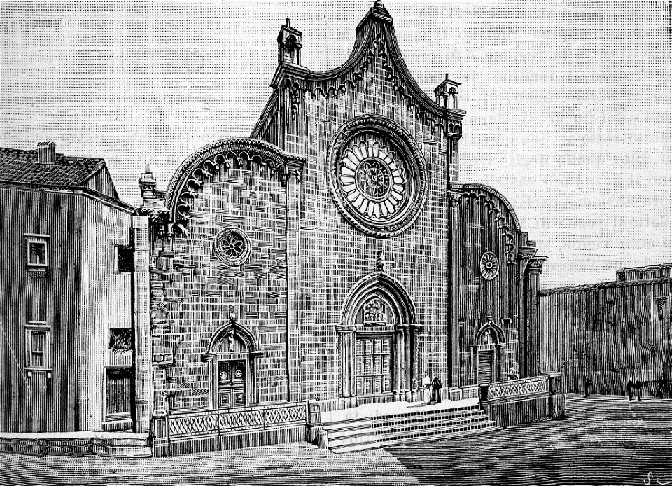 La cattedrale di Ostuni (xilografia)