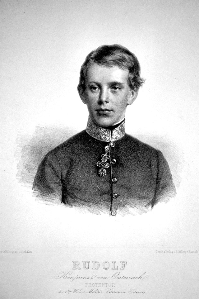 Kronprinz Rudolf von Österreich Litho