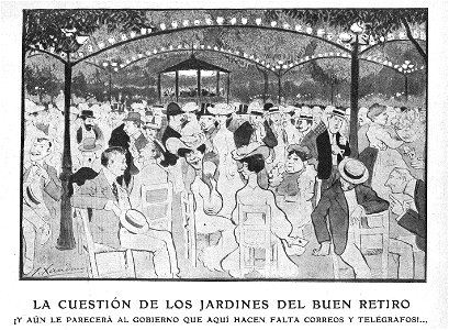 La cuestión de los jardines del Buen Retiro, de Joaquín Xaudaró