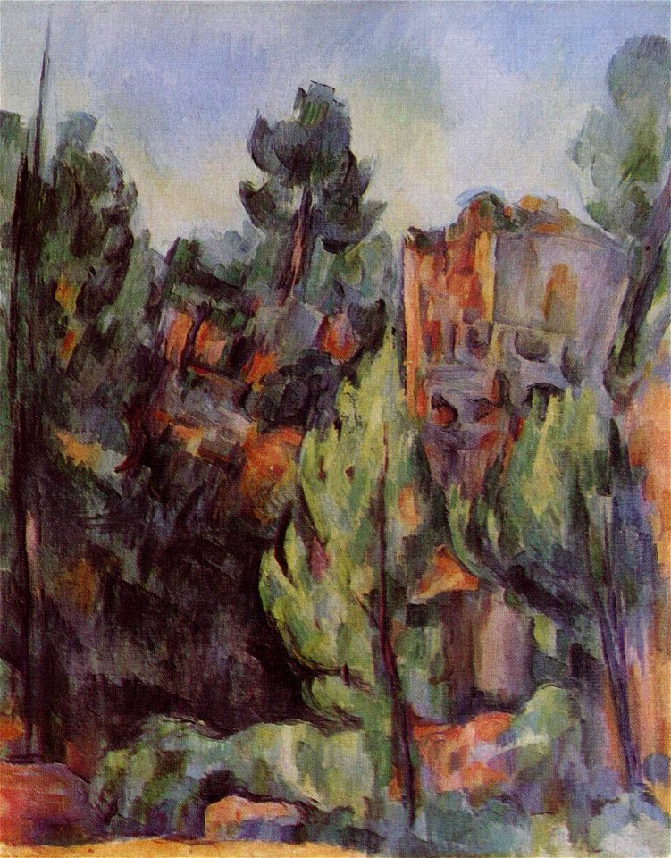 La Carrière de Bibémus, par Paul Cézanne, c. 1898, collection privée, Yorck