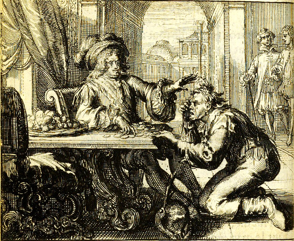 La Fontaine - Contes et nouvelles - Romeyn de Hooghe - Le Paysan qui avait offensé son seigneur
