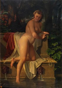 La casta Susana en el baño (Museo del Prado). Free illustration for personal and commercial use.