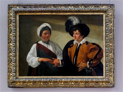 La Diseuse de bonne aventure, Caravaggio (Louvre INV 55) 01