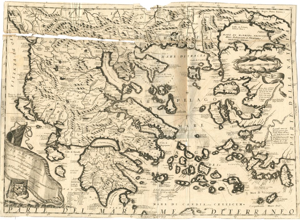 La Grecia - Coronelli Vincenzo - 1688