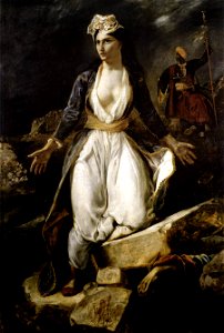 La Grèce sur les ruines de Missolonghi