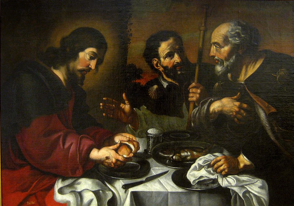 La Cena de Emaús, anónimo del siglo XVII (Museo del Prado)