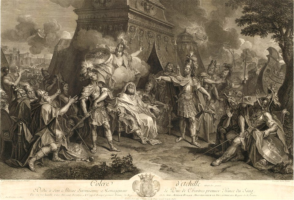 La Colère d'Acille - Nicolas-Henri Tardieu - Coypel