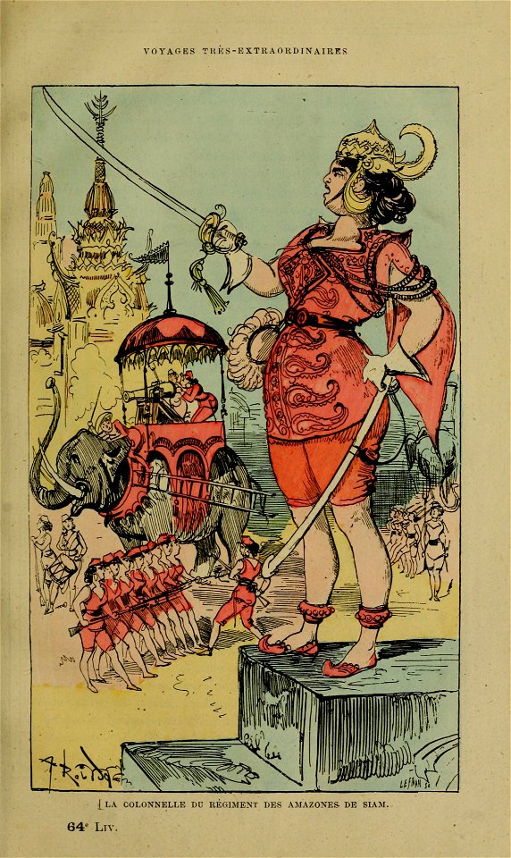 La colonnelle du régiment des amazones de Siam