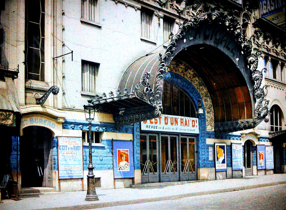 La Cigale autochrome collection Albert Kahn museum