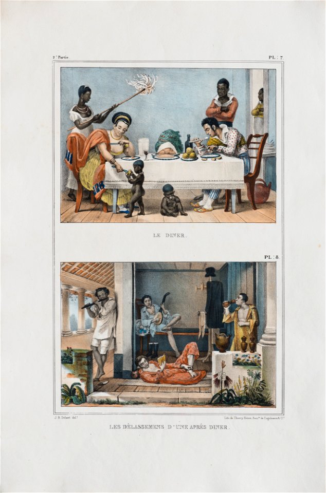 La diner - Les delassemens d´une aprés diner, da Coleção Brasiliana Iconográfica