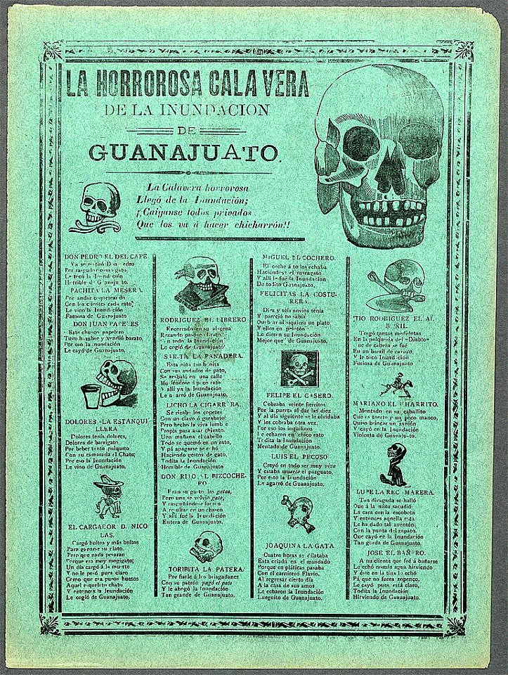 La horrorosa calavera de la inundación de Guanajuato LCCN99615910
