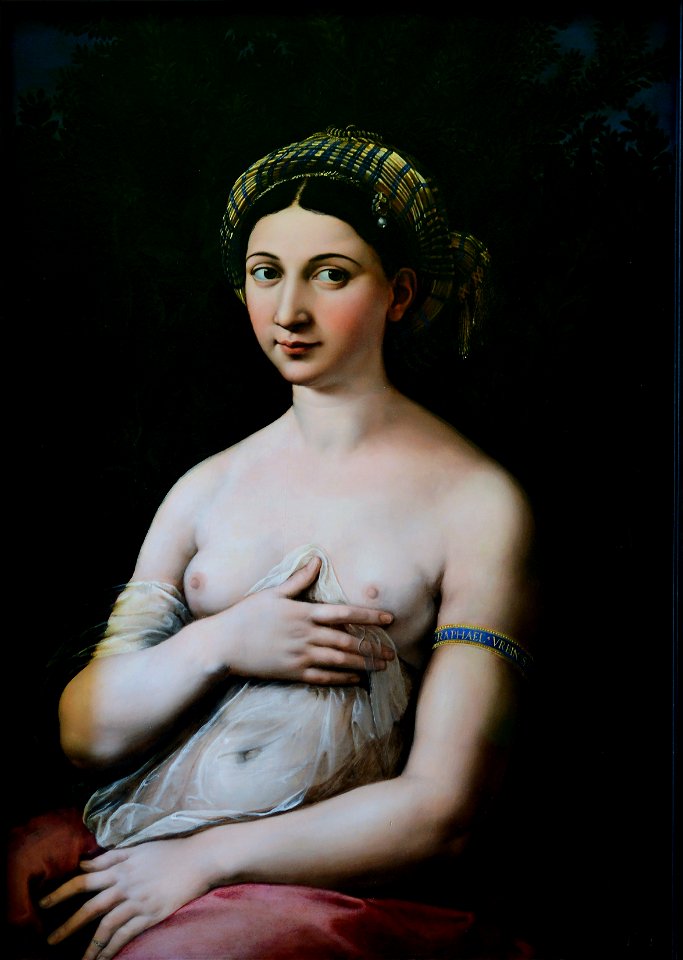 La Fornarina by Raffaello (cropped)