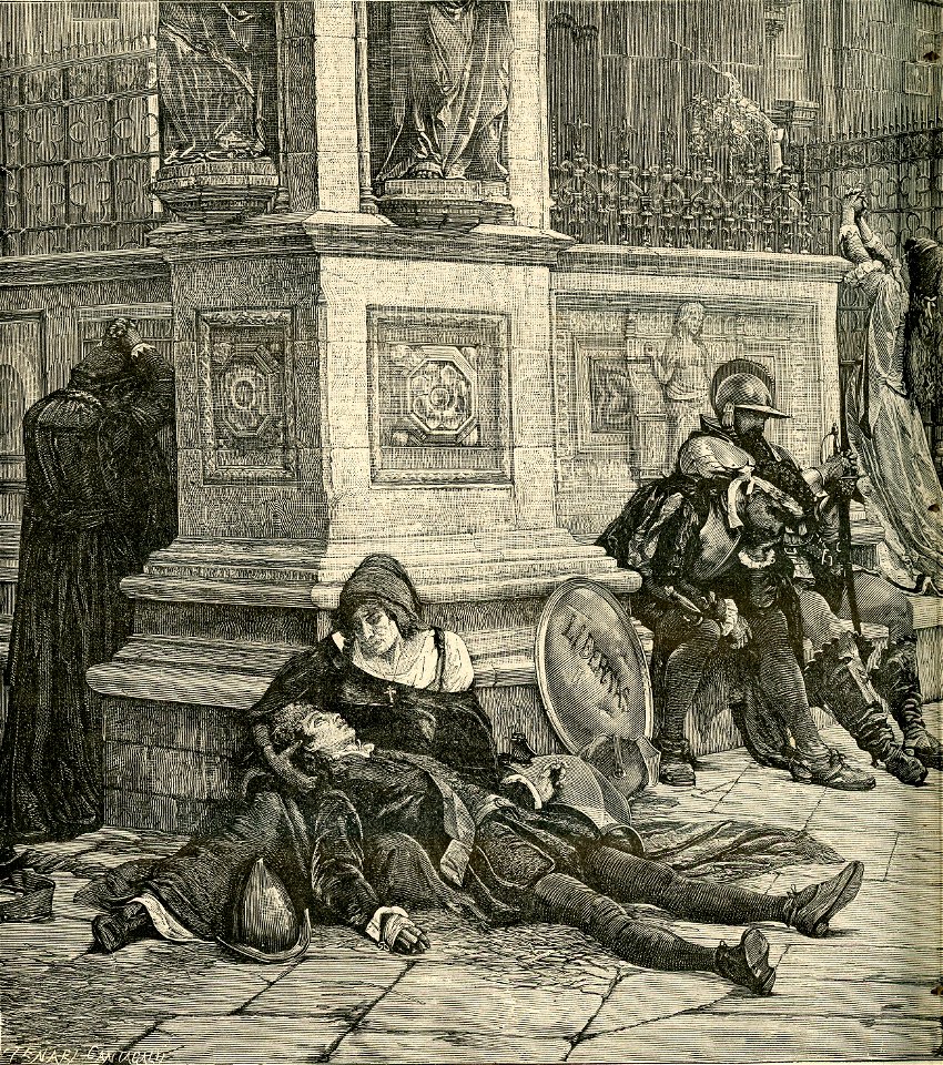 La caduta della libertà Senese, quadro di Pietro Aldi a