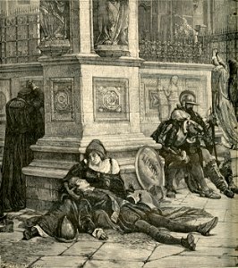 La caduta della libertà Senese, quadro di Pietro Aldi a