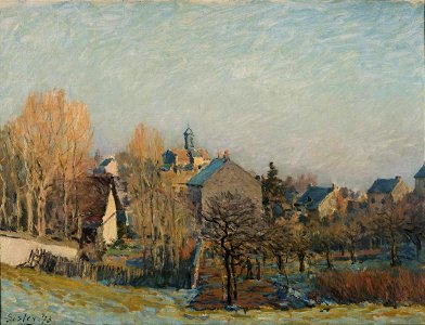 La gelée à Louvecienne by Alfred Sisley - Pushkin museum