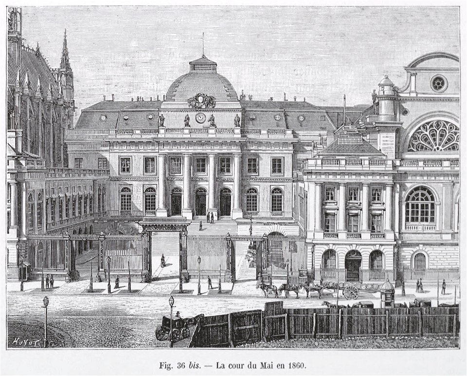 La Cour du Mai en 1860