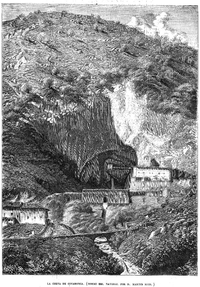 La cueva de Covadonga, de Martín Rico