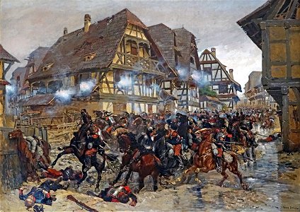 La charge des cuirassiers d'E. Detaille (musée de la bataille du 6 août 1870, Woerth) (35987439962)