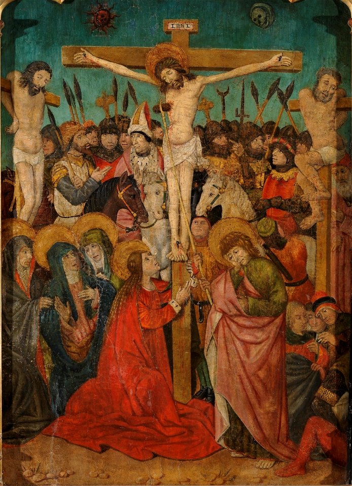 La Crucifixión, de Pere Espallargues (Museo del Prado)