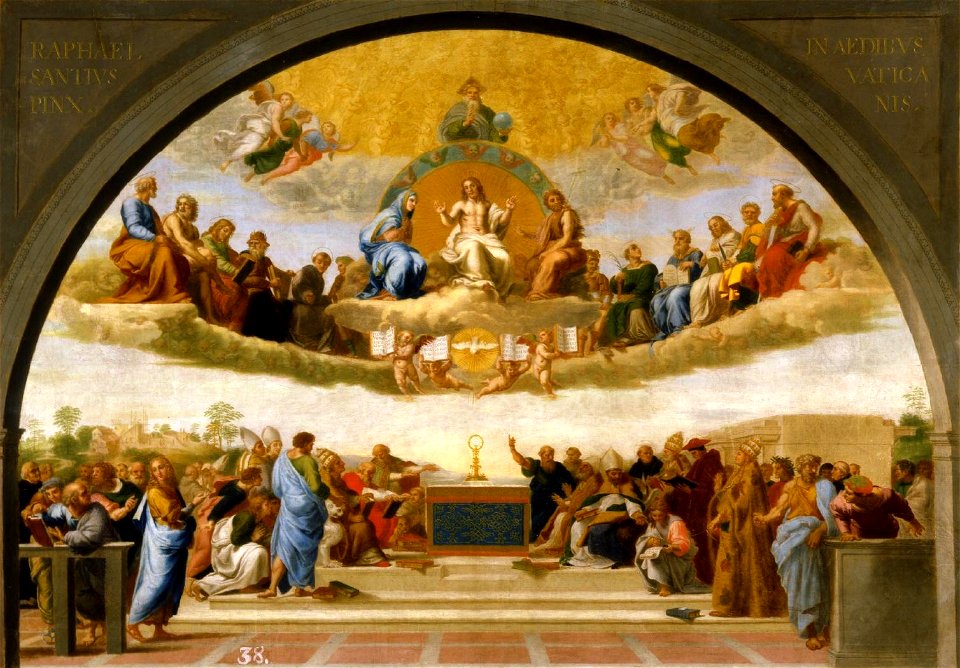 La disputa del Sacramento, de Domingo Álvarez Enciso (Real Academia de Bellas Artes de San Fernando)