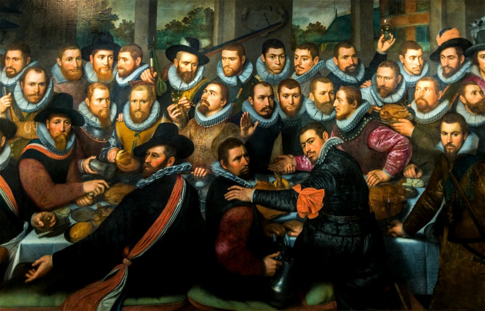 La Garde civique de Saint-Adrien Cornelis Engelsz 1612 - détail -2