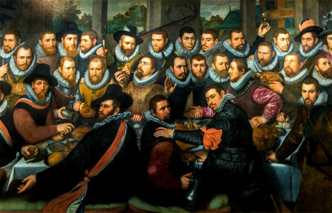 La Garde civique de Saint-Adrien Cornelis Engelsz 1612 - détail -2