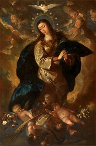 La Inmaculada Concepción, de José Antolínez (Museo del Prado). Free illustration for personal and commercial use.