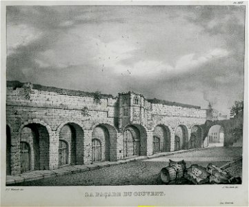 La Façade du Couvent - Rottiers Bernard Eugène Antoine - 1828
