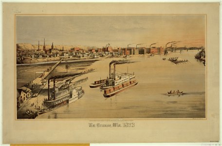 La Crosse, Wisc. 1873 - Geo. H. Ellsbury, del. ; Milwaukee Lith. & Eng. Co. LCCN2009633681