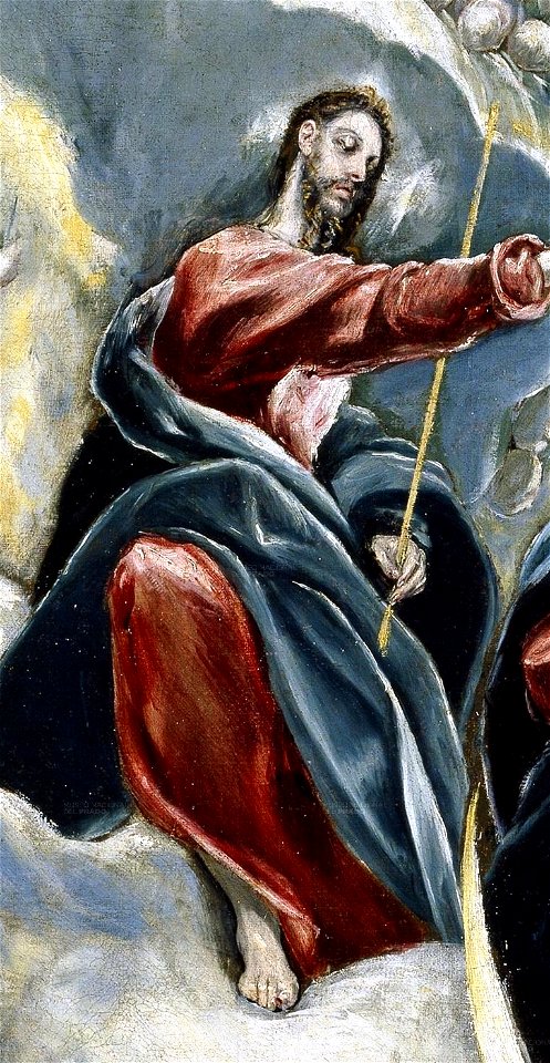 La Coronación de la Virgen, de El Greco. (detalle)