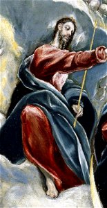 La Coronación de la Virgen, de El Greco. (detalle)