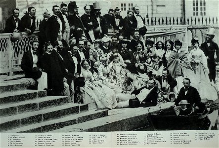 La cour impériale à Fontainebleau en 1860 notes