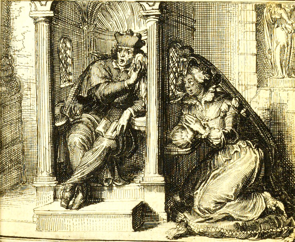 La Fontaine - Contes et nouvelles - Romeyn de Hooghe - Le mari confesseur