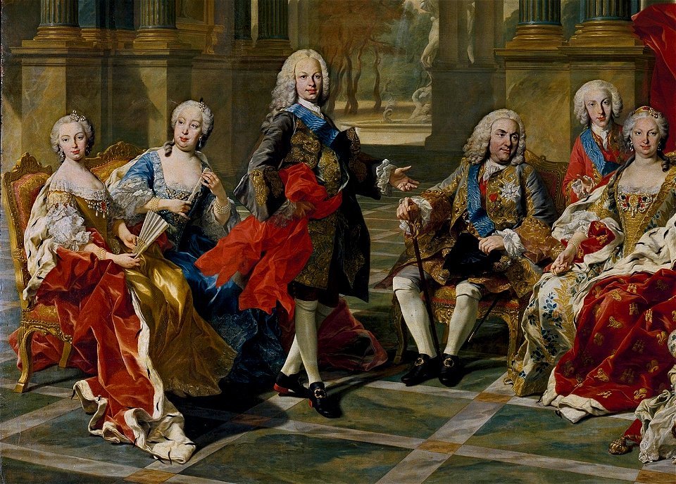 La Familia de Felipe V, van Loo, detail